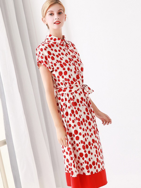 施华布朗女装2023春夏季白色连衣裙