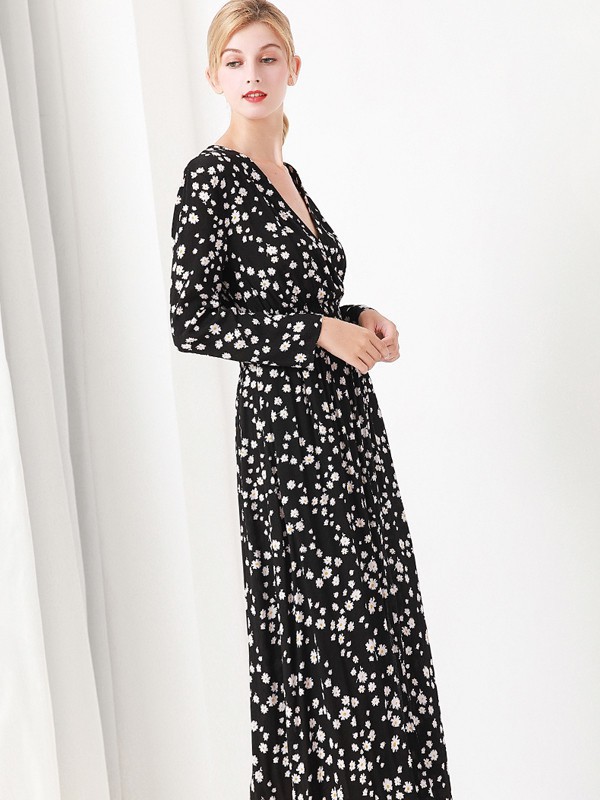 施华布朗女装2023春夏季黑色连衣裙