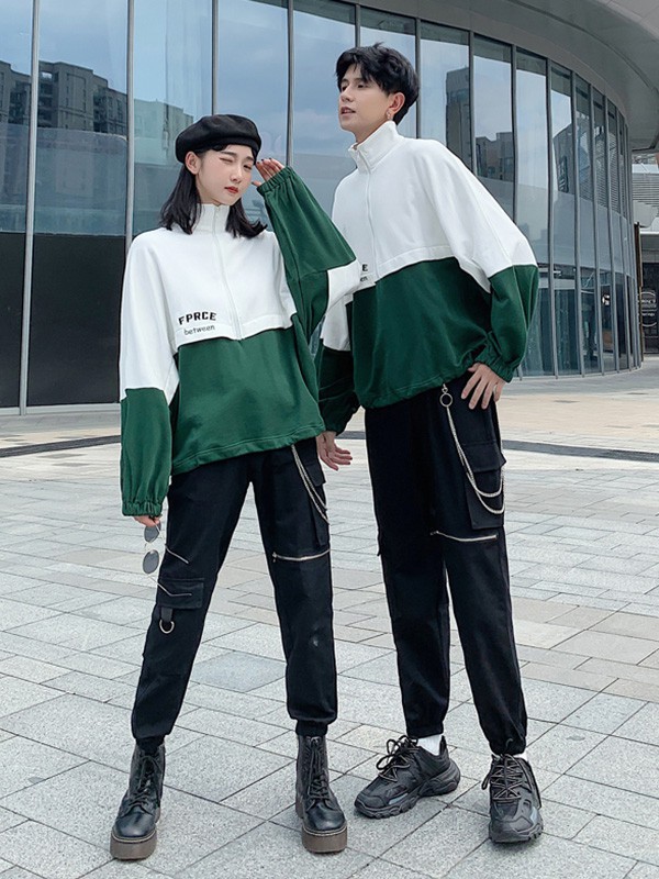 CUSAND休闲装2023春夏季拼色外套