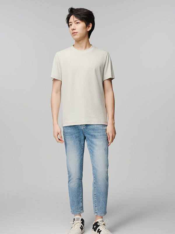 MOST姆氏德男装2023春夏季米色T恤