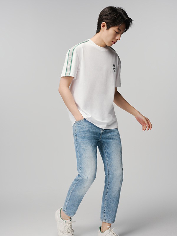 MOST姆氏德男装2023春夏季白色T恤