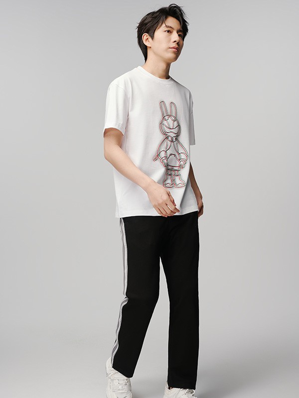 MOST姆氏德男装2023春夏季白色T恤