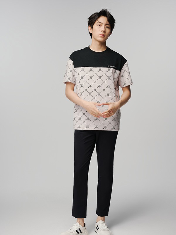 MOST姆氏德男装2023春夏季拼色T恤