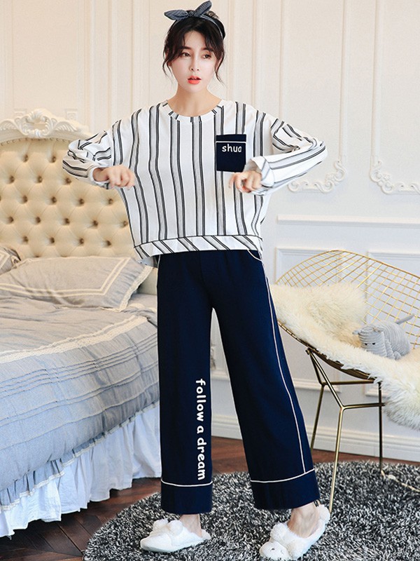 玉茄子2023春夏季黑色家居服