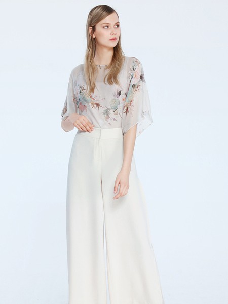 欧柏兰奴女装2023春夏季白色长裙