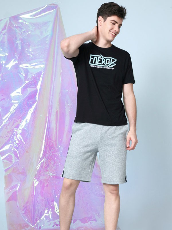 堡狮龙休闲装2023春夏季黑色T恤