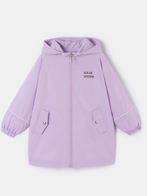 泡泡噜童装2022秋冬季紫色外套
