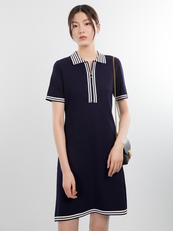 红人女装2023春夏季黑色连衣裙