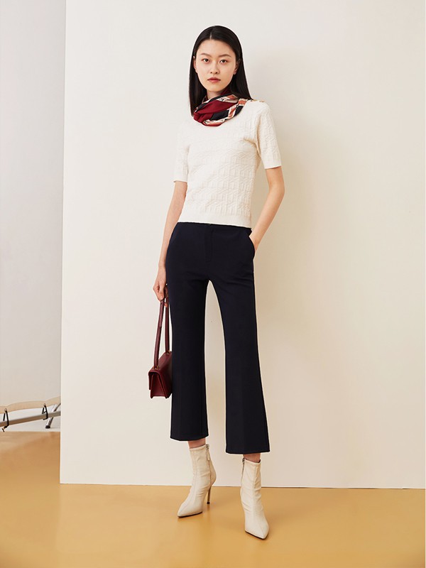 敦奴女装2023春夏季白色T恤