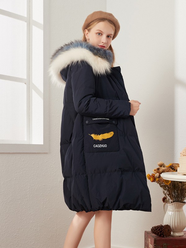 菲妮尔2022秋冬季黑色棉服