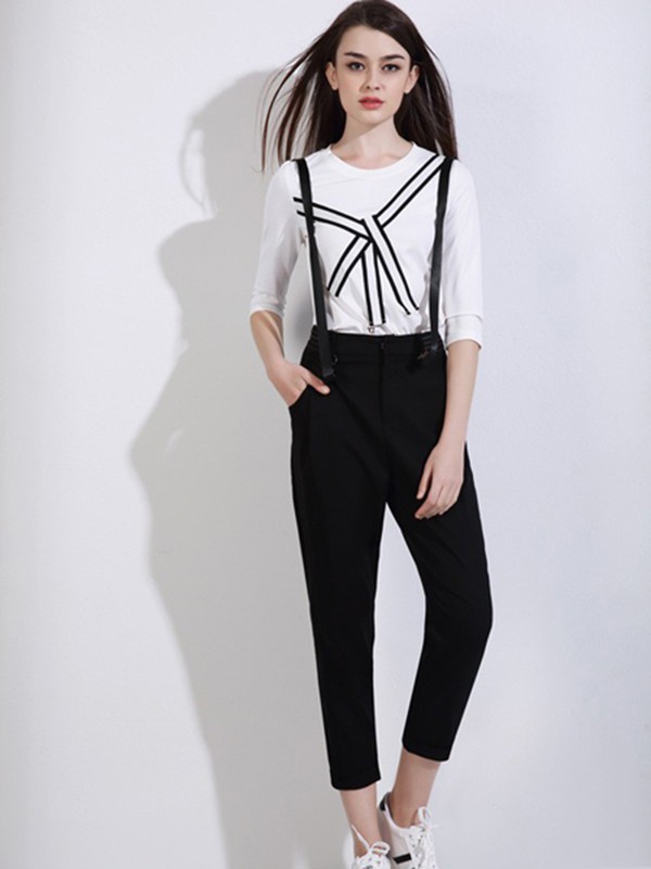 欧若朵尔女装2023春夏季白色T恤