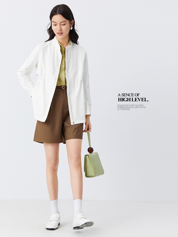 音儿女装2023春夏季咖啡色短裤