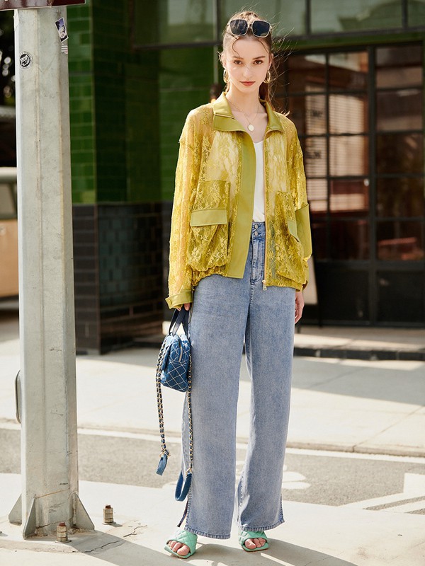 诗篇女装2023春夏季灰色长裤