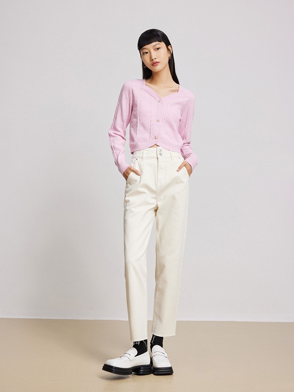 Lily女装2023春夏季粉色衬衫