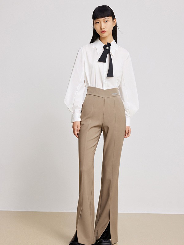 Lily女装2023春夏季白色衬衫