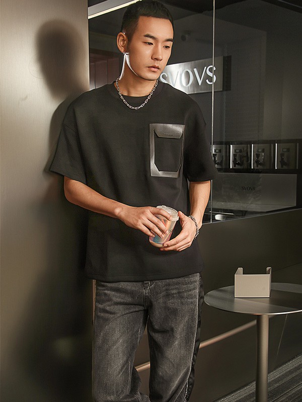 SVOVS男装2023春夏季肤色T恤