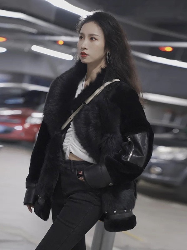 汐曼女装2022秋冬季黑色长裤