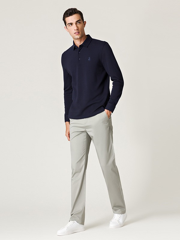 名盾男装2022秋冬季灰色长裤