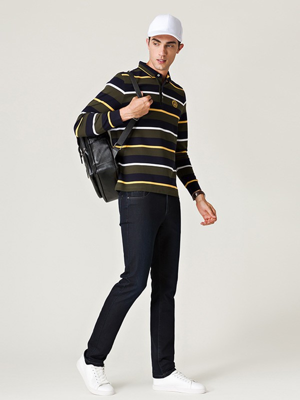 名盾男装2022秋冬季黑色T恤