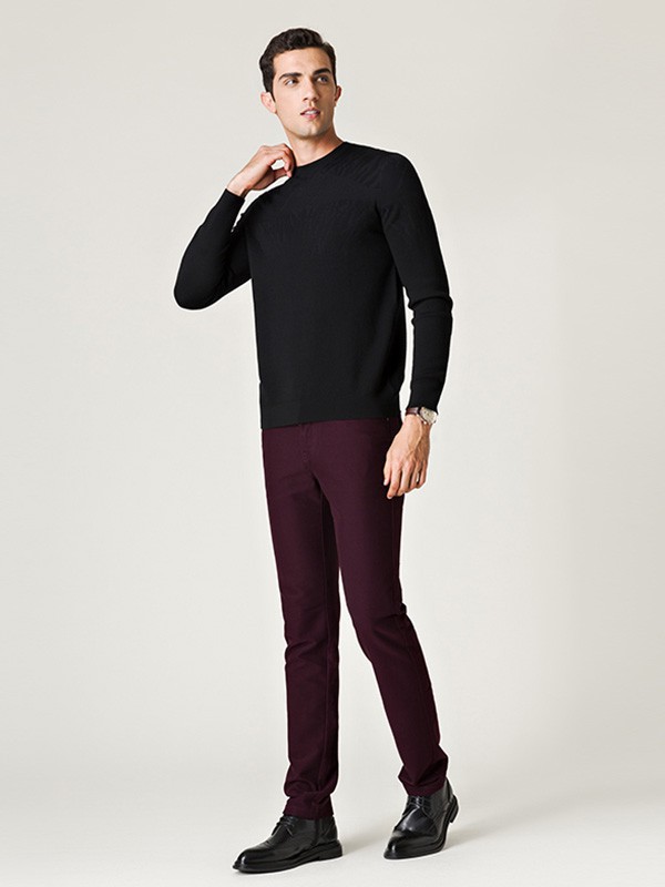 名盾男装2022秋冬季黑色衬衫