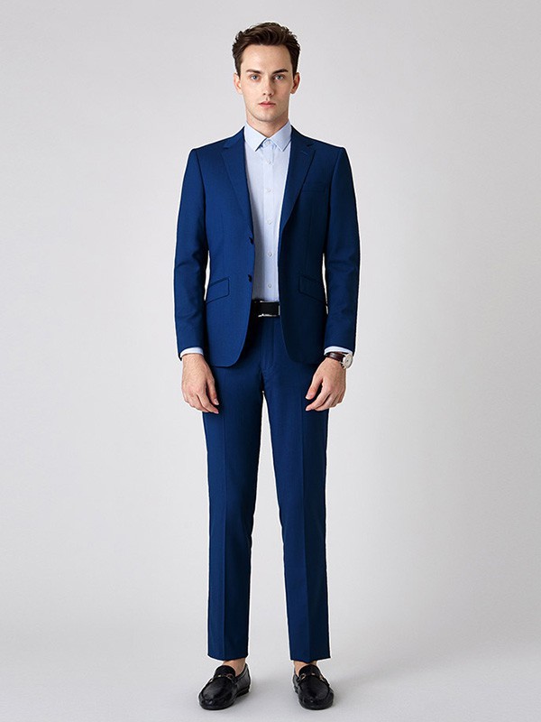 名盾男装2022秋冬季藏蓝色西装