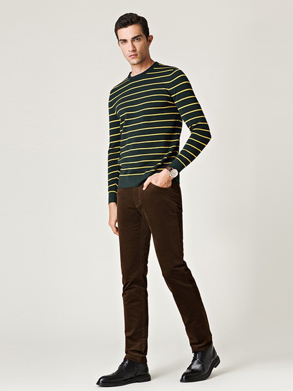 名盾男装2022秋冬季黑色长裤