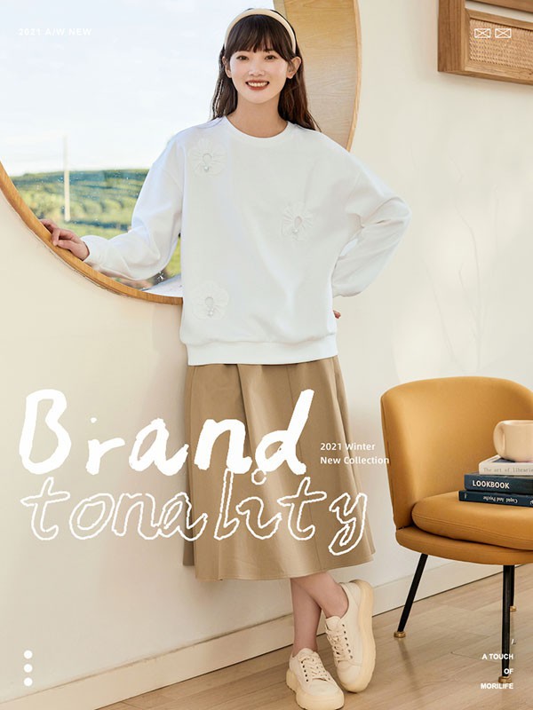 片断女装2023春夏季白色T恤