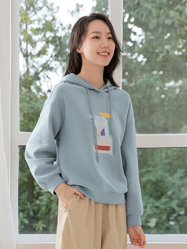 片断女装2023春夏季卡其色卫衣