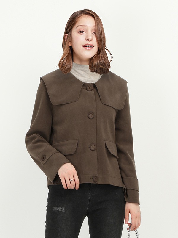 唯唯2022秋冬季咖啡色大衣