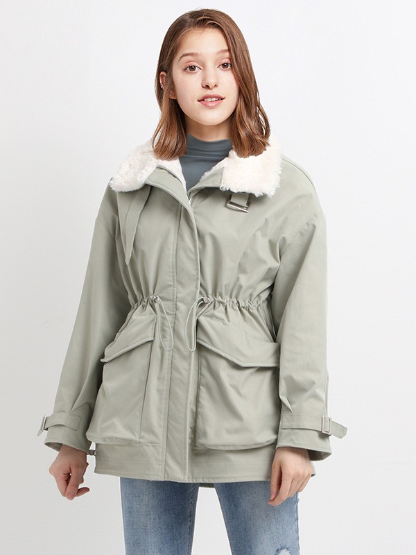 唯唯2022秋冬季蓝色长裤