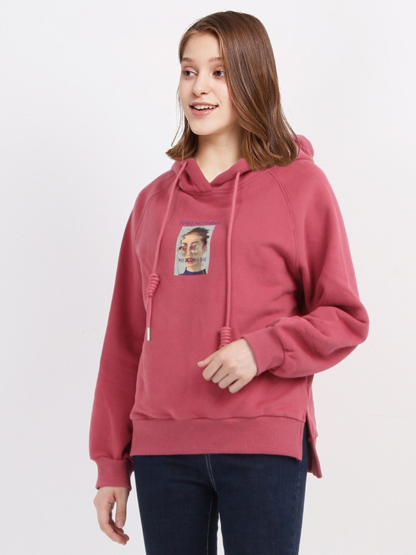 唯唯女装2022秋冬季粉色卫衣