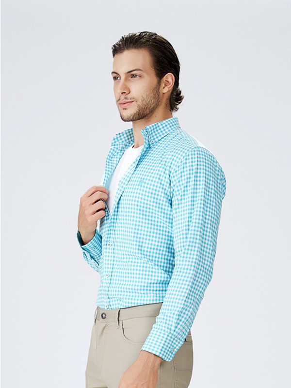 哈特马克斯男装2023春夏季蓝色衬衫