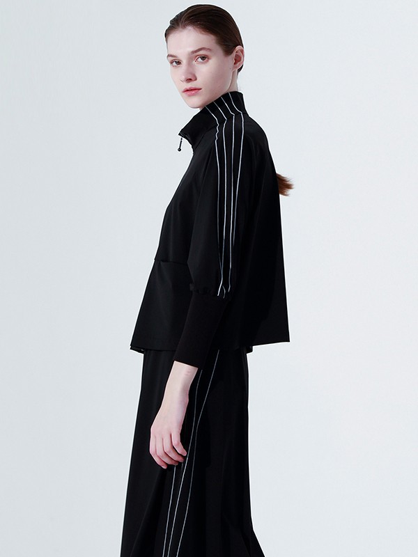 奕色女装2023春夏季黑色运动装