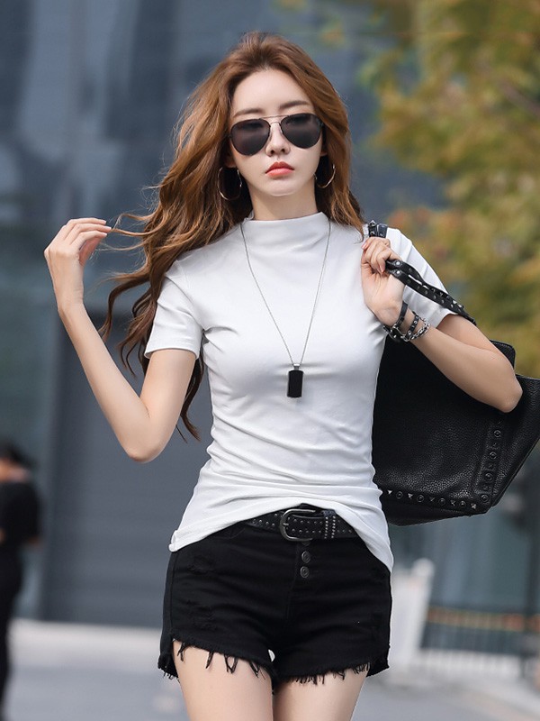 零库存女装2023春夏季黑色短裤