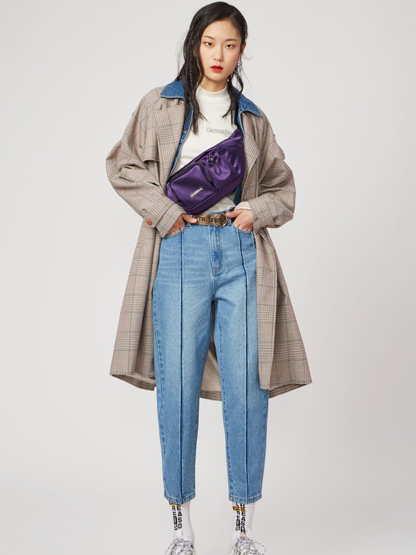 诺兰贝尔女装2022秋冬季蓝色长裤