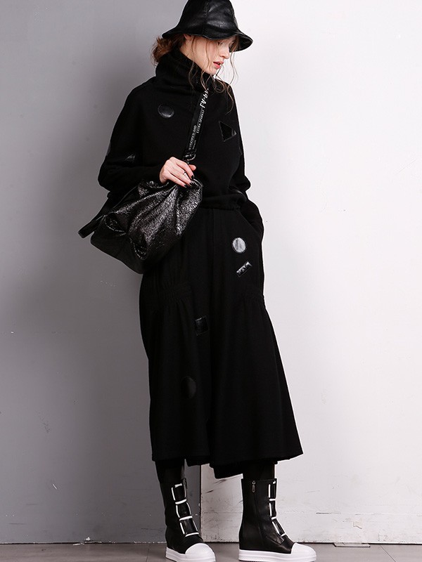 纳帕佳女装2023春夏季黑色大衣