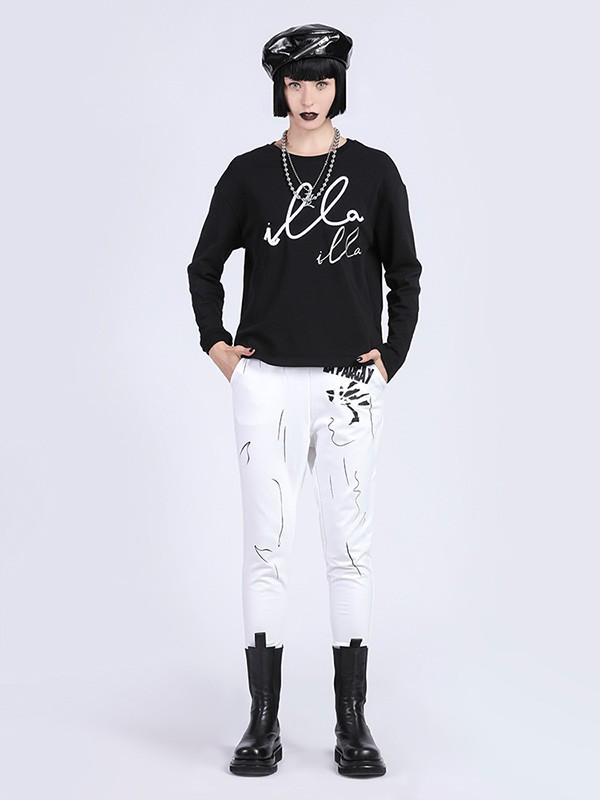 纳帕佳女装2023春夏季白色长裤