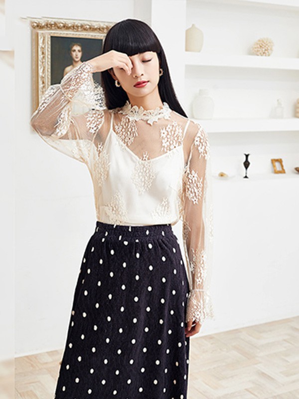 Q'S秸熙女装2023春夏季白色T恤