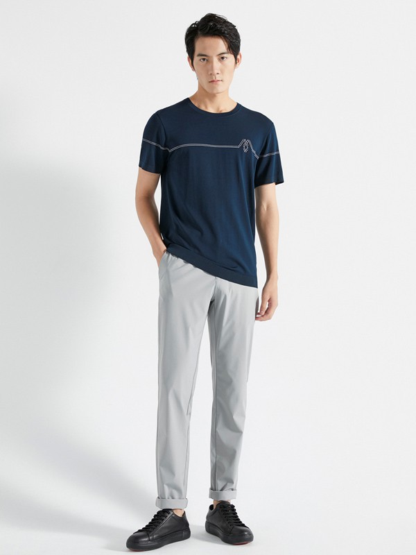 劲霸2023春夏季黑色T恤