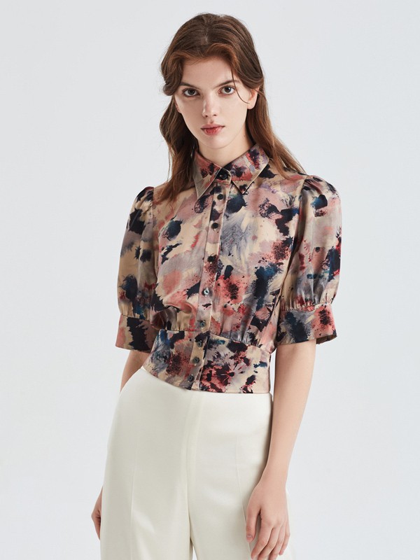 欧碧倩女装2023春夏季白色长裤