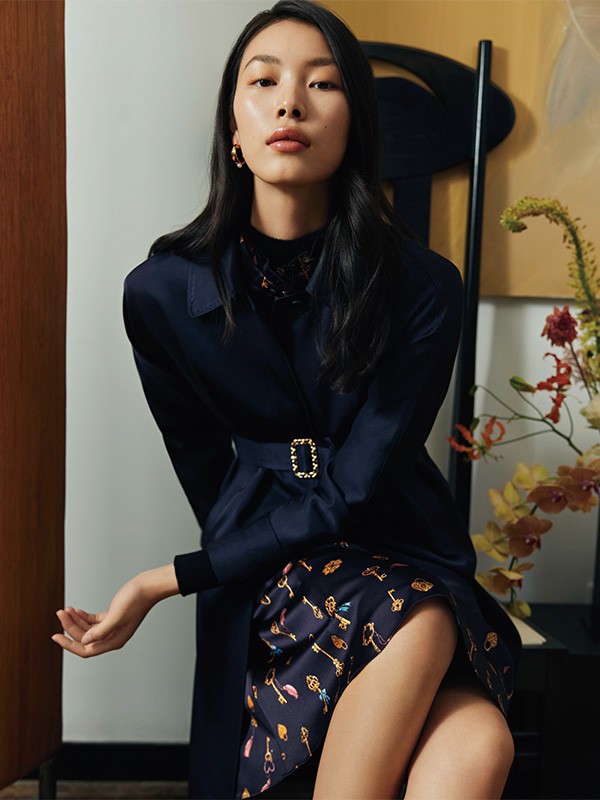 玖姿女装2022秋冬季红色半身裙