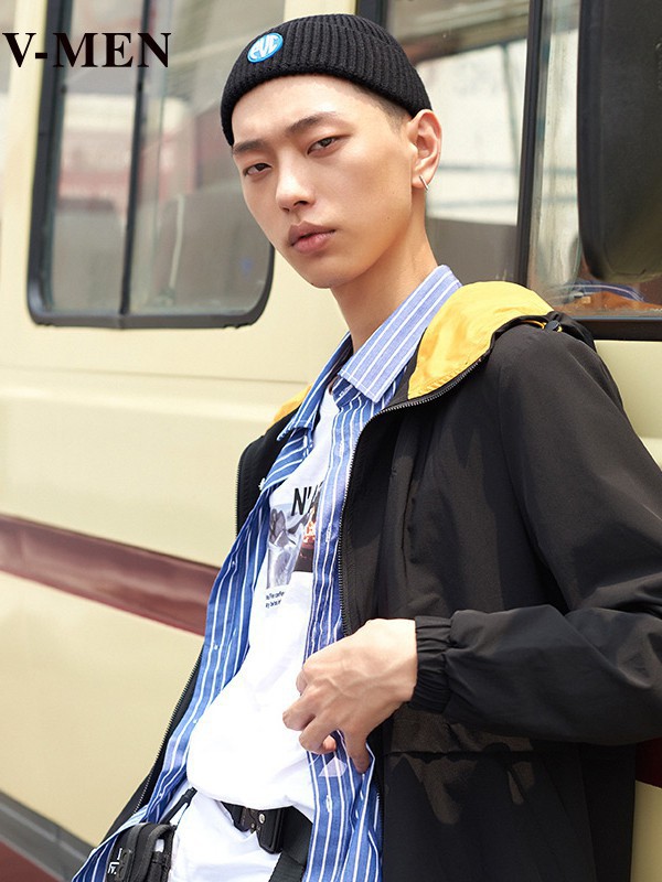 威曼男装2023春夏季蓝色衬衫