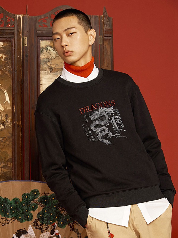 威曼男装2023春夏季黑色T恤