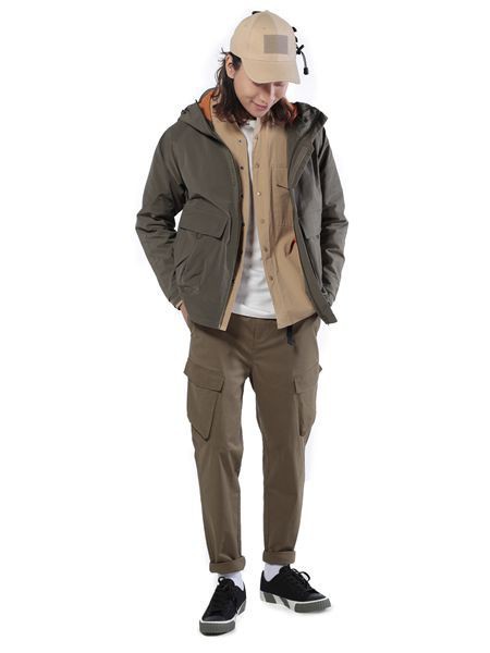 第二印象牛仔2023春夏季咖啡色工装裤