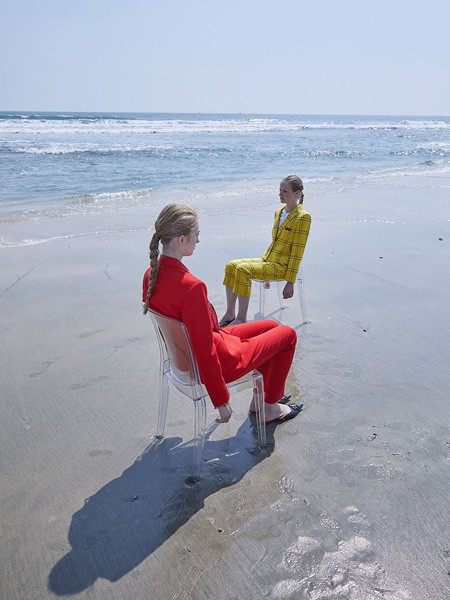 芭蕾君女装2023春夏季红色长裤