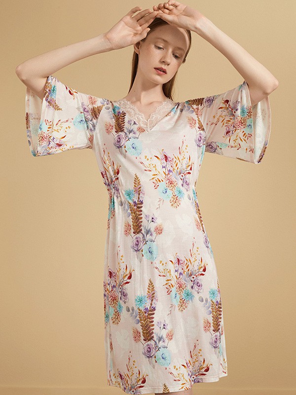 金三塔内衣2023春夏季白色家居服