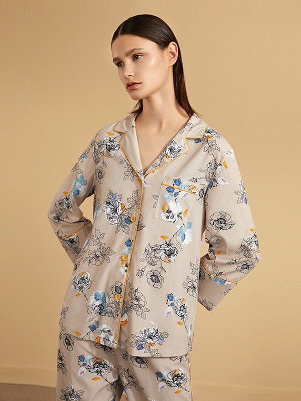 金三塔内衣2023春夏季棕色家居服