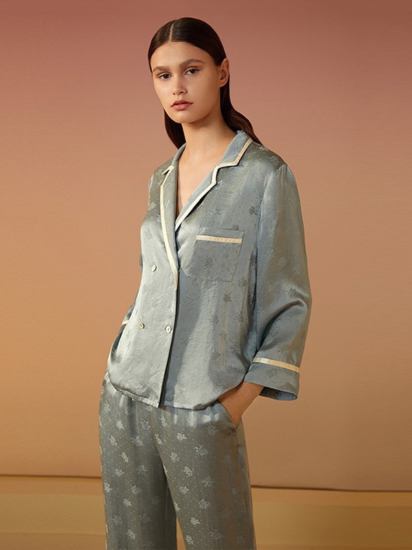 金三塔内衣2023春夏季绿色家居服