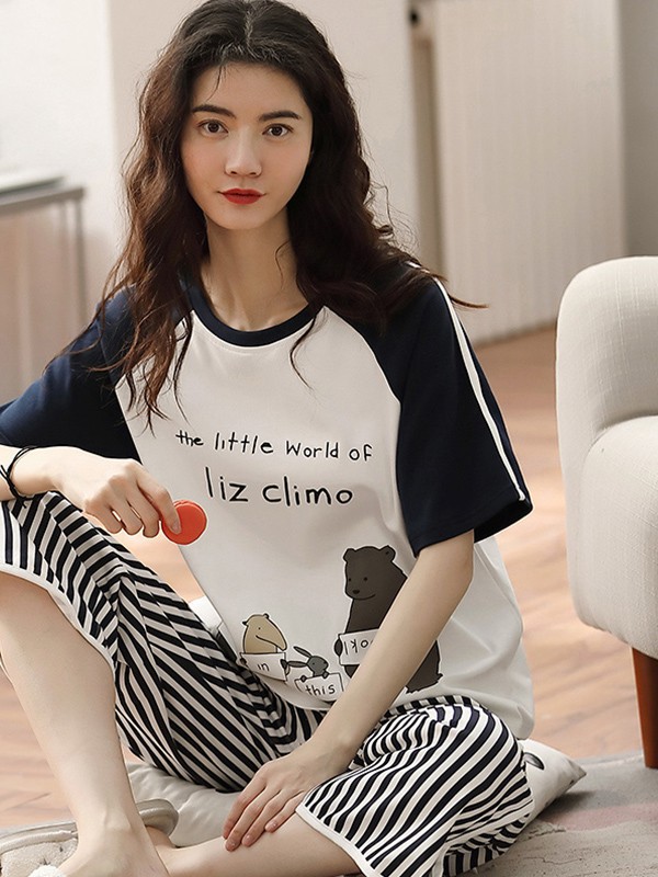 睦隆世家内衣2023春夏季白色家居服