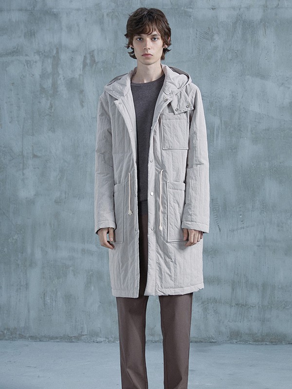 瑞弗史东男装2022秋冬季灰色大衣